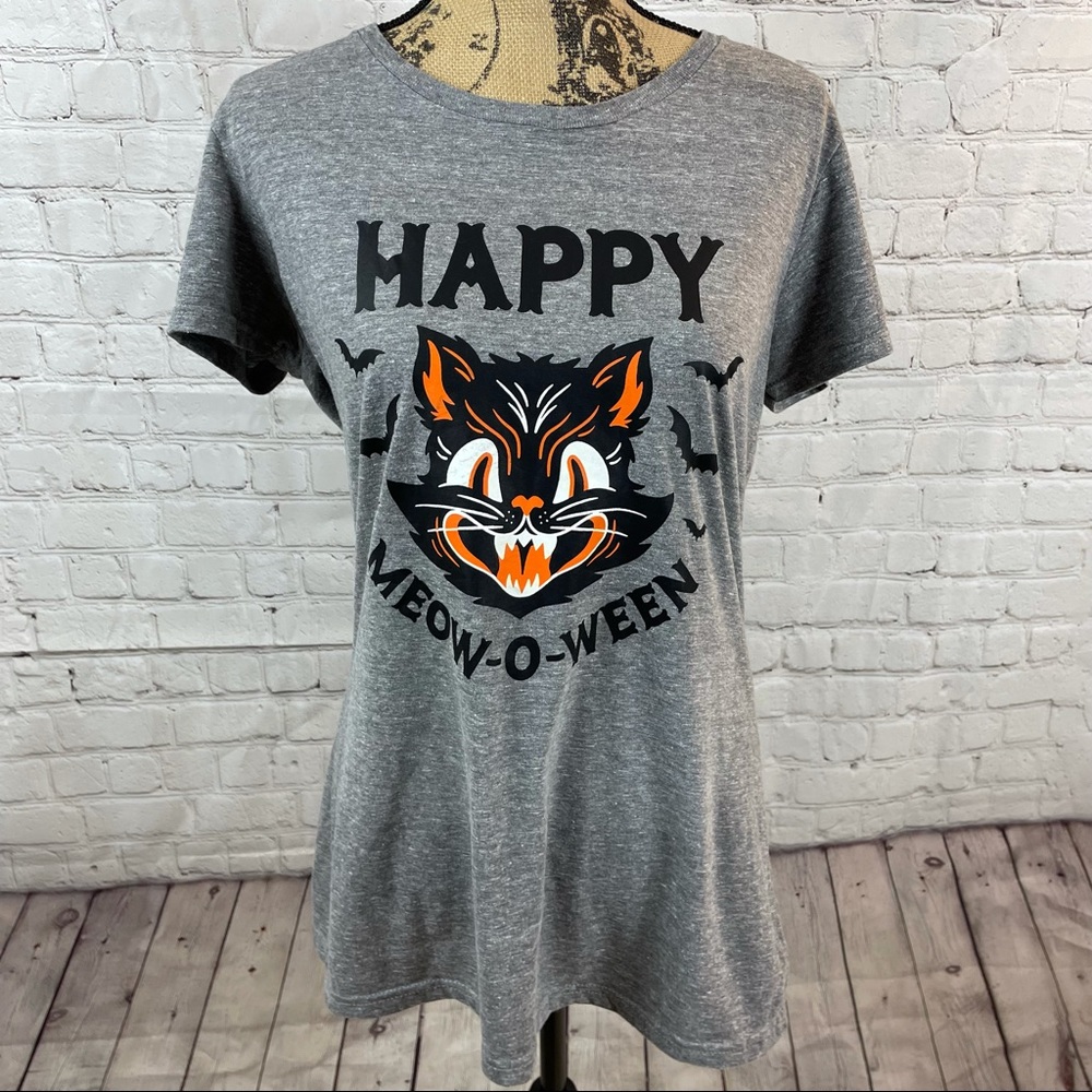 “Happy Meow-o-ween” Halloween T-shirt